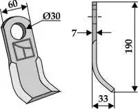 Y-Messer 190x60mm